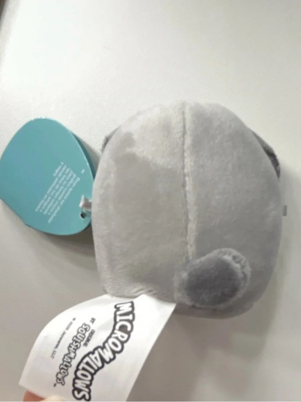 Squishmallows Gray and Cream Puppy Plush